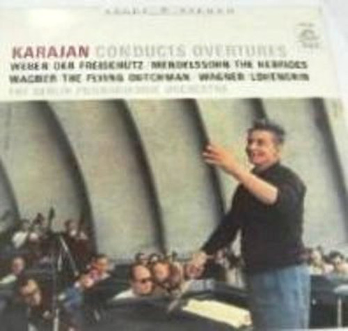 Karajan*, Weber* / Mendelssohn* / Wagner* / The Berlin Philharmonic Orchestra* - Karajan Conducts Overtures (LP, Album)
