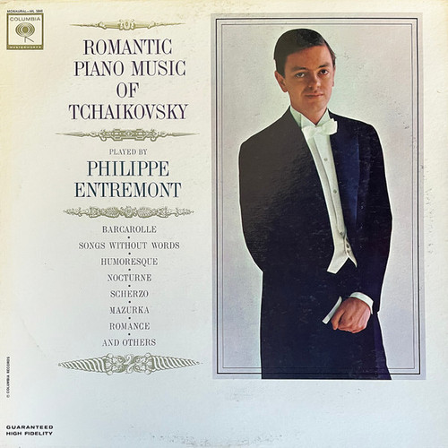 Philippe Entremont - Romantic Piano Music Of Tchaikovsky (LP, Album, Mono)