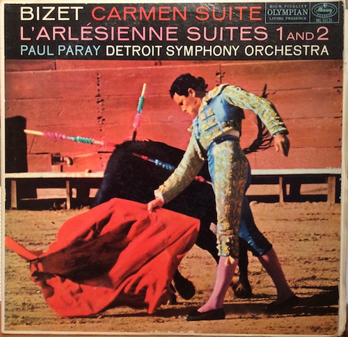 Bizet*, Paul Paray, Detroit Symphony Orchestra - Carmen Suite / L'Arlésienne Suites 1 And 2 (LP, Mono)