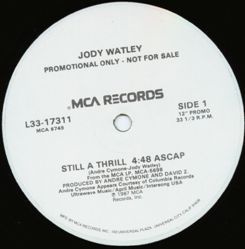 Jody Watley - Still A Thrill (12", Promo)