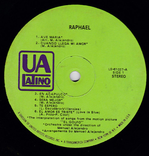 Raphael (2) - Raphael (LP, Album)