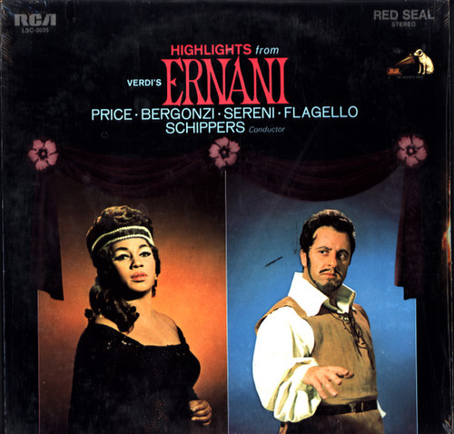 Leontyne Price, Carlo Bergonzi, Mario Sereni, Nicolas Flagello, Thomas Schippers, Giuseppe Verdi - Highlights From Verdi's Ernani (LP)
