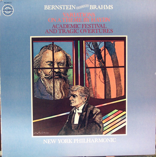 Leonard Bernstein, New York Philharmonic* - Leonard Bernstein Conducts Brahms (LP, Album, RE)