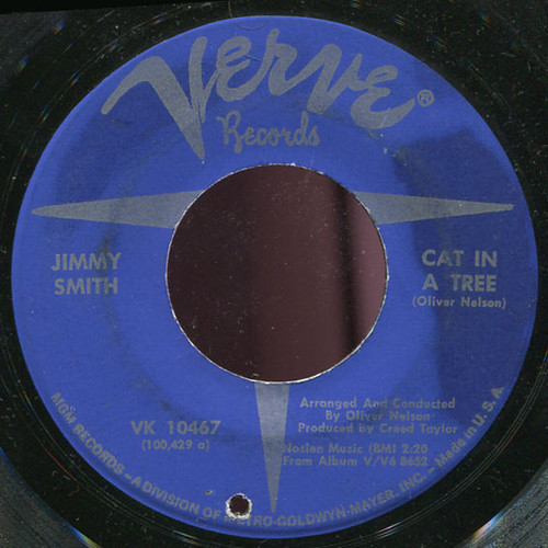 Jimmy Smith - Cat In A Tree (7", Single, Blu)
