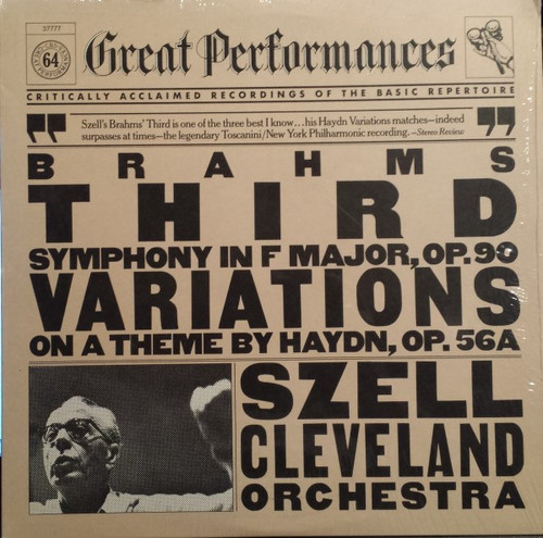 Brahms*, Cleveland Orchestra*, Szell* - Third Symphony In F major, Op. 90 / Variations On A Theme By Haydn, Op. 56A (LP, Album)