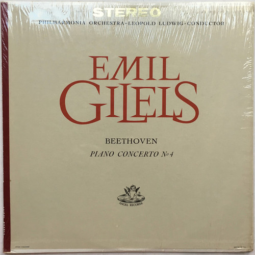 Emil Gilels, Leopold Ludwig, Philharmonia Orchestra, Beethoven* - Piano Concerto No. 4 (LP, RP)