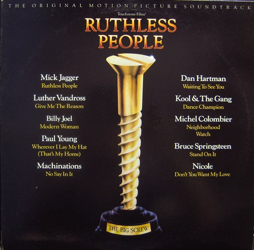 Various - Ruthless People (The Original Motion Picture Soundtrack) (LP, Album, Comp)