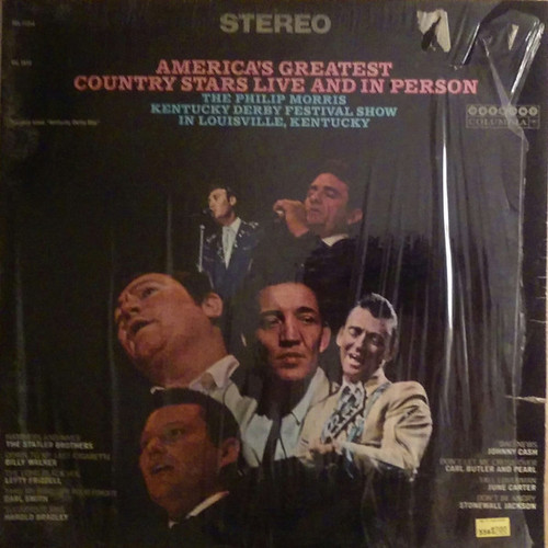 Various - America's Greatest Country Stars Live And In Person (LP, Comp, RE)