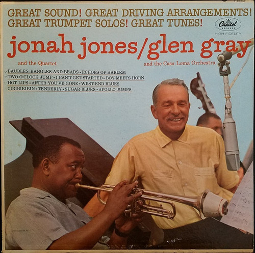 The Jonah Jones Quartet / Glen Gray & The Casa Loma Orchestra - Jonah Jones Quartet / Glen Gray Casa Loma Orchestra - Capitol Records, Capitol Records - T-1660, T 1660 - LP, Album, Mono 883718530