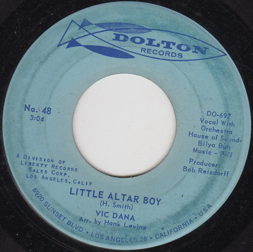 Vic Dana - Little Altar Boy / Hello, Roommate (7", Single, Ind)
