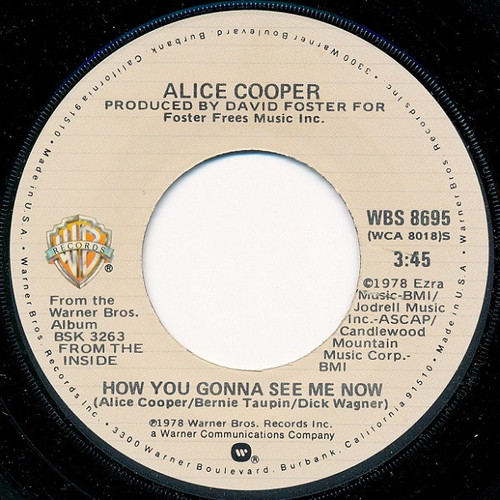 Alice Cooper (2) - How You Gonna See Me Now (7", Single, RP, Jac)