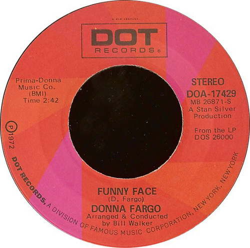 Donna Fargo - Funny Face (7", Single)