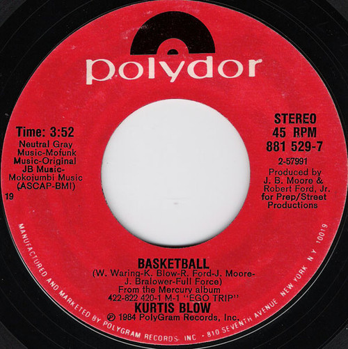 Kurtis Blow / Ralph MacDonald - Basketball / (It's) The Game (7")