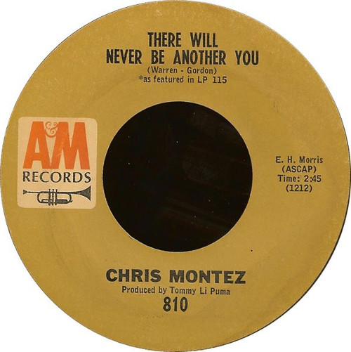 Chris Montez - There Will Never Be Another You (7", Single)