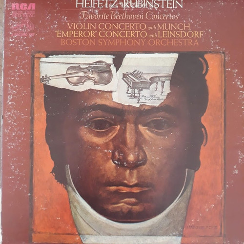 Jascha Heifetz ¬∑ Arthur Rubinstein - Boston Symphony Orchestra - Charles Munch / Erich Leinsdorf - Favorite Beethoven Concertos (Violin Concerto / "Emperor" Concerto) - RCA Victor Red Seal - VCS-7087 - 2xLP, Comp 884324343