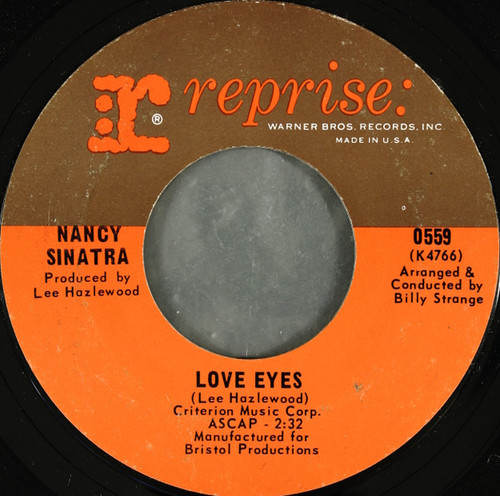Nancy Sinatra - Love Eyes - Reprise Records - 559 - 7", Single, Styrene, Pit 884558322