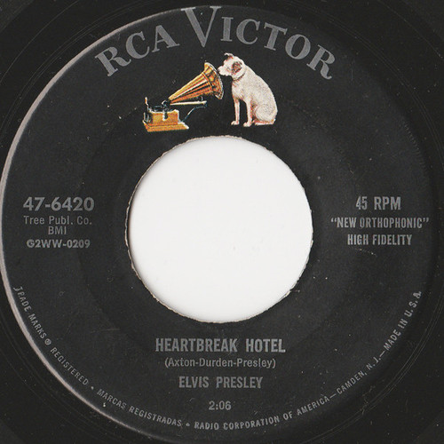 Elvis Presley - Heartbreak Hotel / I Was The One (7", Single, Ind)