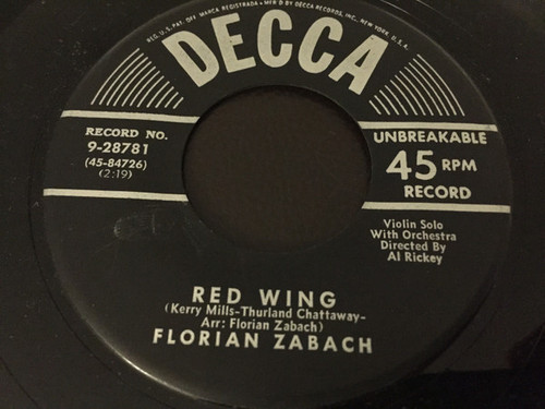 Florian Zabach - Red Wing / Pussy Footin' (7", Single)