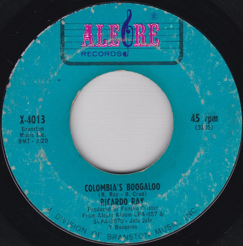 Ricardo Ray - Colombia's Boogaloo (7", Single, Mono)