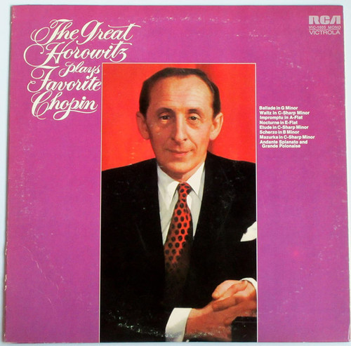 Chopin*, Vladimir Horowitz - The Great Horowitz Plays Favorite Chopin (LP, Album, Mono)