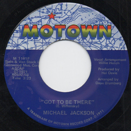 Michael Jackson - Got To Be There / Maria (You Were The Only One) - Motown - M 1191F - 7", Single, Sup 886452893