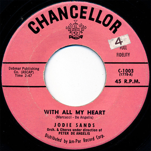 Jodie Sands - With All My Heart / (Can't We Be) More Than Only Friends (7")