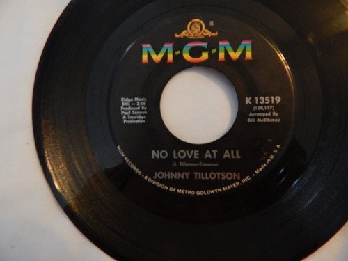 Johnny Tillotson - No Love At All (7", Single)