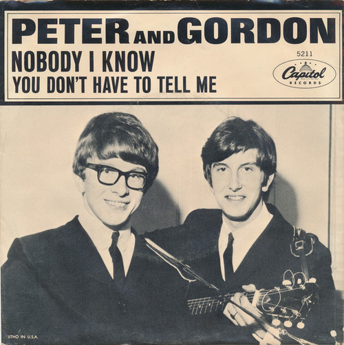 Peter & Gordon - Nobody I Know - Capitol Records - 5211 - 7", Single 886628100