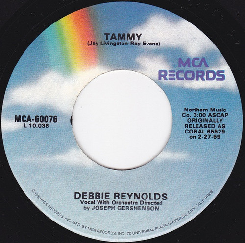 Debbie Reynolds - Tammy (7", Single, RE, RP)