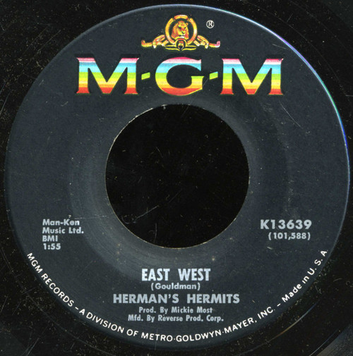 Herman's Hermits - East West - MGM Records - K13639 - 7", Single 887060580