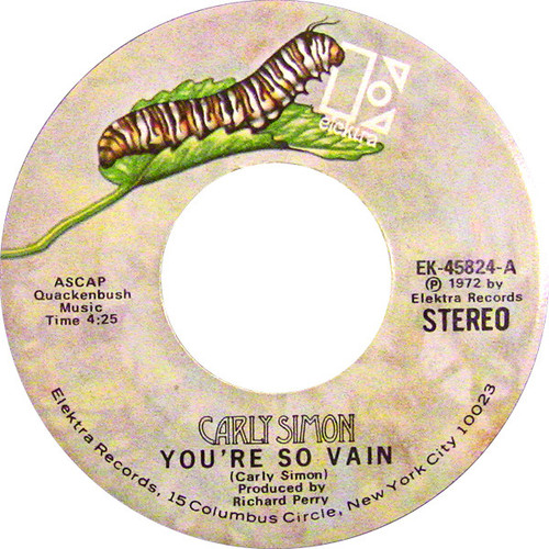 Carly Simon - You're So Vain (7", Single, Spe)