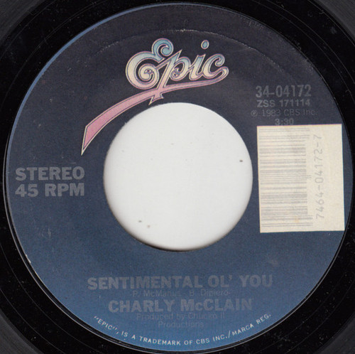 Charly McClain - Sentimental Ol' You - Epic - 34-04172 - 7", Styrene, Pit 887907616