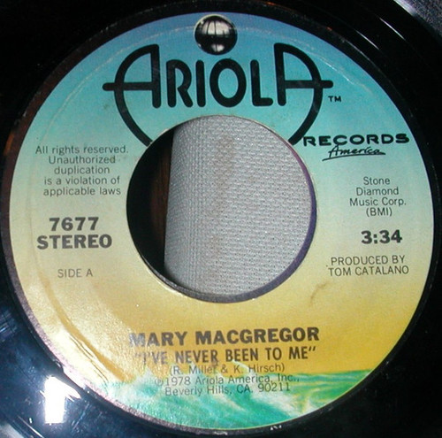 Mary MacGregor - I've Never Been To Me (7")
