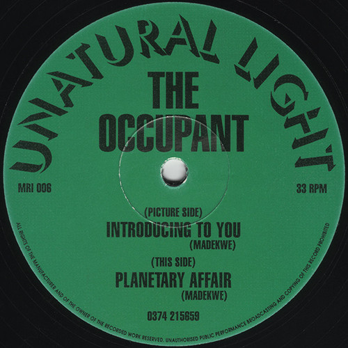 The Occupant - Introducing To You / Planetary Affair (12", Single)