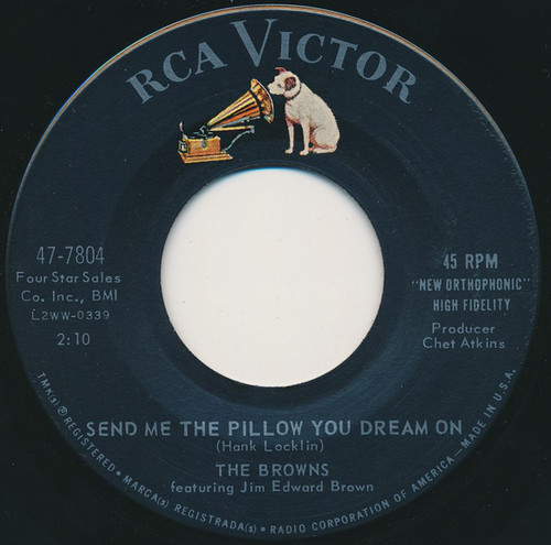 The Browns (3) - Send Me The Pillow You Dream On (7", Single)