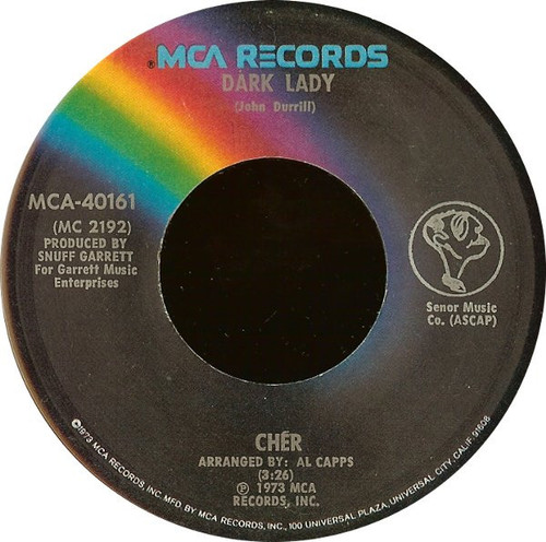 Cher - Dark Lady - MCA Records - MCA-40161 - 7", Single, Glo 889468642