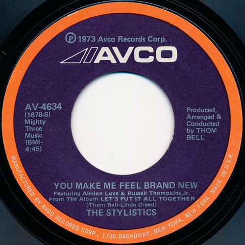 The Stylistics - You Make Me Feel Brand New (7", Single, She)