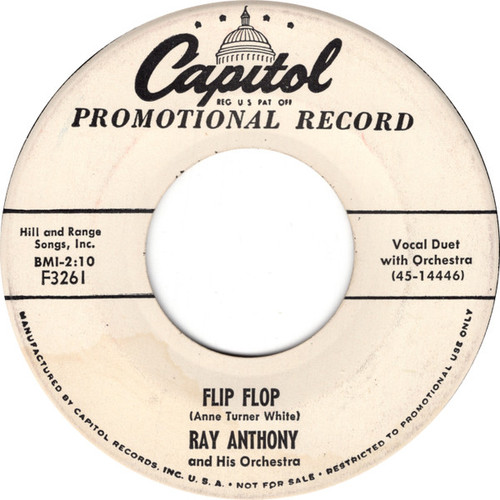 Ray Anthony And His Orchestra* - Flip Flop (7", Promo)