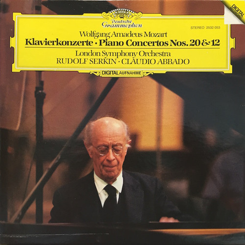 Wolfgang Amadeus Mozart, London Symphony Orchestra*, Rudolf Serkin, Claudio Abbado - Klavierkonzerte • Piano Concertos Nos. 20 & 12 (LP, Club)