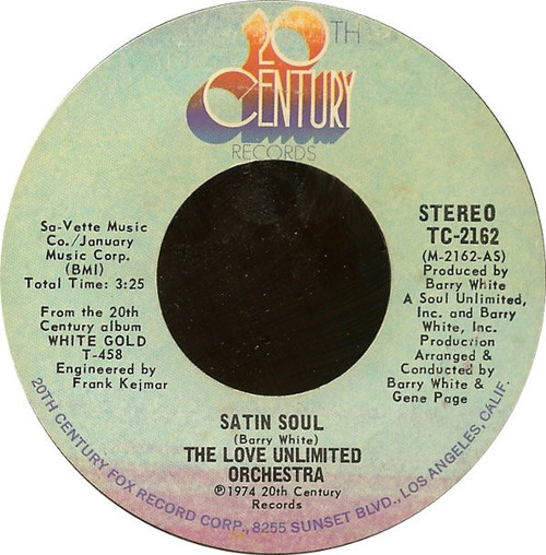 The Love Unlimited Orchestra* - Satin Soul (7", Single)