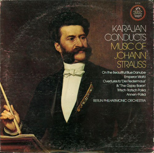 Johann Strauss*, Karajan*, Berlin Philharmonic Orchestra* - Karajan Conducts Music Of Johann Strauss (LP, Album, Quad)