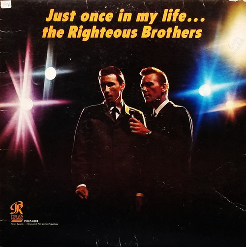 The Righteous Brothers - Just Once In My Life (LP, Album, Mono, Pre)