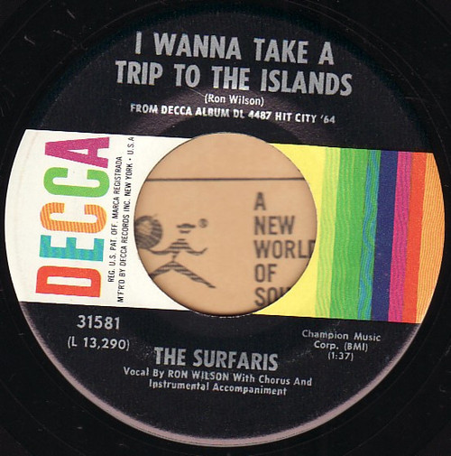 The Surfaris - I Wanna Take A Trip To The Islands / Scatter Shield (7")