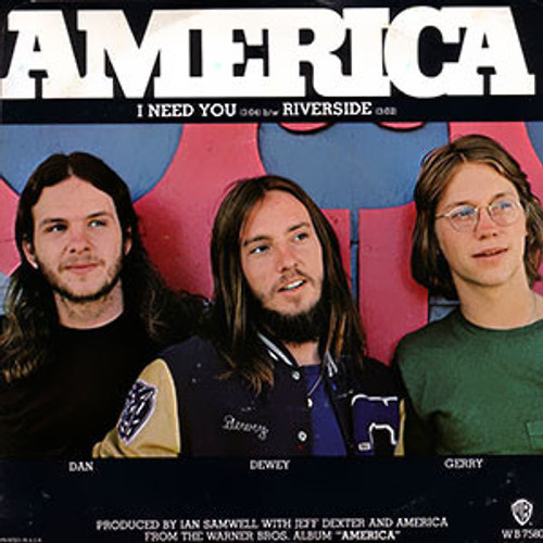 America (2) - I Need You (7", Single)