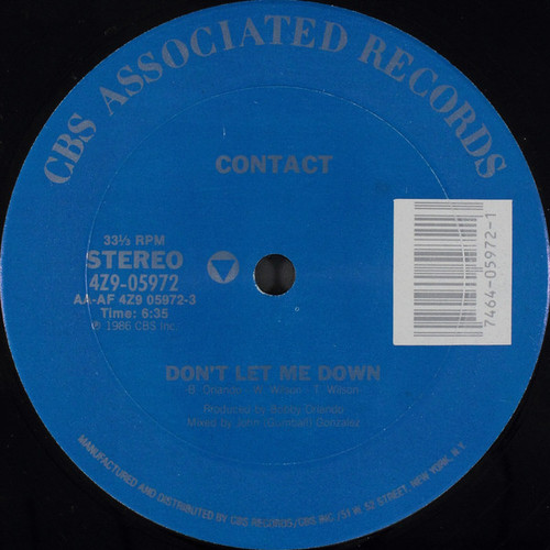Contact (19) - Don't Let Me Down (12")