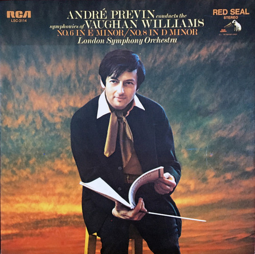André Previn Conducts The Symphonies Of Vaughan Williams*, London Symphony Orchestra* - No 6 In E Minor / Symphony 8 In D Minor (LP, RE, Ind)