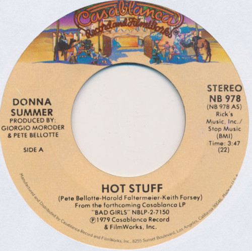 Donna Summer - Hot Stuff  (7", Single, 22 )