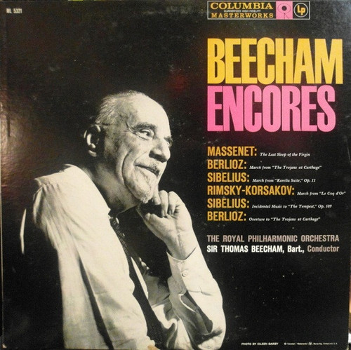 Sir Thomas Beecham Conducting The Royal Philharmonic Orchestra / Massenet*, Berlioz*, Sibelius*, Rimsky-Korsakov* - Beecham Encores (LP)
