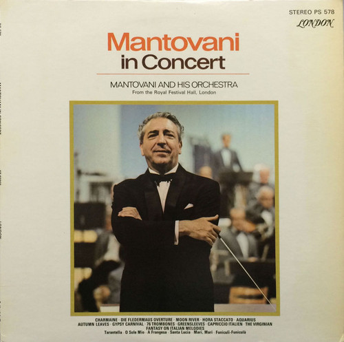 Mantovani And His Orchestra - Mantovani In Concert (LP, Album)