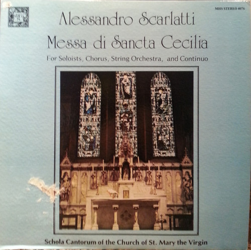 Alessandro Scarlatti - Messa Di Sancta Cecilia (LP)